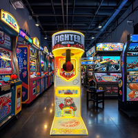 Machine d'arcade de simulation de boxe pour enfants Naughty Dog QJJ-et, en métal, à pièces/billets, avec écran acrylique, jeu d'intérieur pour 1 joueur