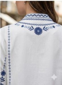 Tela de Poliéster con Tacto de Lino, Sensación de Lino de Lujo, Suave y con Estampado Digital, para Todas las Temporadas - Product Image 2