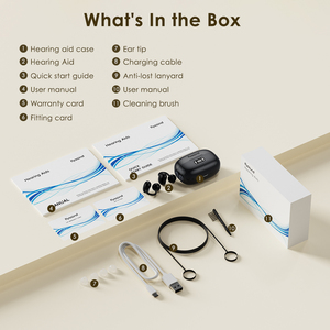 तेज <span class=keywords><strong>2026</strong></span> कम कीमत वाले ओपन-फिट शोर को रद्द करने के लिए ब्लूटूथ सुनवाई सहायता रिचार्जेबल से हल्के से गंभीर सुनवाई हानि - Product Image 6