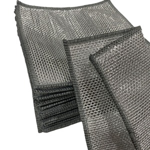 ผ้าเช็ดจานลวดเหล็กซินจงฮวา 0108 ผ้าทำความสะอาดโลหะแบบหนาสำหรับใช้ในบ้าน ผ้าขัดสีพื้น - Product Image 3