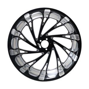 Jantes de moto, en alliage d'aluminium forgé, 18*8,5 pouces, jantes personnalisées pour pneus larges - Product Image 1