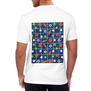 100% cotone 180 grammi stampa digitale bianco t-shirt modello personalizzato entrambi i lati coppia regalo di moda rapido asciutto traspirante - Product Image 2