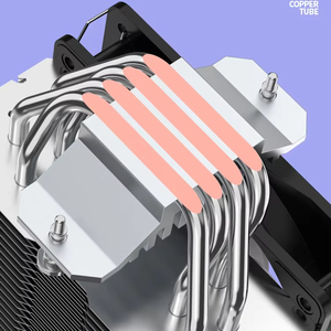 Enfriador de CPU ARGB ZeroMaster de Nuevo Diseño, 4 Tubos de Calor, Rodamiento de Aceite, 120 mm, para Juegos, Conector de 4 Pines - Product Image 5