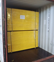 Contreplaqué filmé jaune haute pression 21mm 27mm en pin pour coffrage de construction en béton