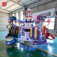 Aire de jeux extérieure sautant des manèges de parc d'attractions Kiddle Flying Chair Flying Man Bounce Game Machine