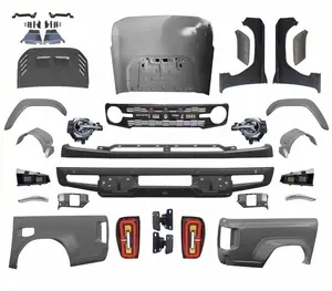 Kit carrosserie PP Grille pare-chocs phare arrière pour Ranger 2012-2021 Mise à niveau vers Bronco Kit accessoires de voiture