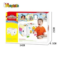 Mini maison en carton à colorier, jouets créatifs de peinture pour enfants, éducation précoce W03A125