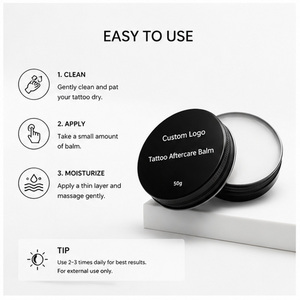 Crème de soin quotidienne tendance pour tatouages, gamme à concentration mixte, tailles fixes, baume de soin pour tatouages avec logo personnalisé OEM pour la communauté - Product Image 2