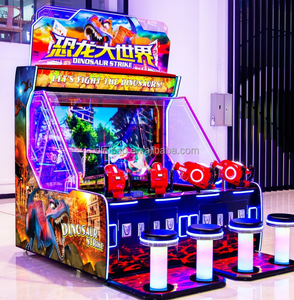 Jeu de tir d'arcade à monnayeur, jeu vidéo dinosaure, écran LCD 65 pouces, DINOSAUR ERA, 4 places, machine à tickets de récompense - Product Image 5
