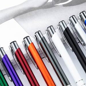 Customizable Metal Click Pens - Unique Student Award Gifts with Logo Printing - Aluminum Promotional Pens - Product Image 2