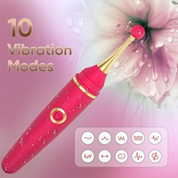Vibrateur de masturbation féminine G-Spot, jouet sexuel pour adultes, stylo secret, 10 vibrations, vibromasseur G-Spot