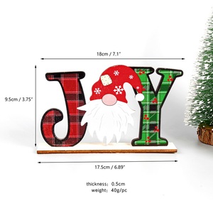 Ornamento Natalizio Moderno ed Ecologico in <span class=keywords><strong>Legno</strong></span> per Scrivania con Opzione Logo Personalizzato per Decorazioni Domestiche e Regali di Natale - Product Image 5