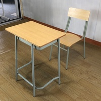 Ensemble de mobilier scolaire, pupitre et chaise pour un seul élève, pupitre et chaise de classe avec tiroir