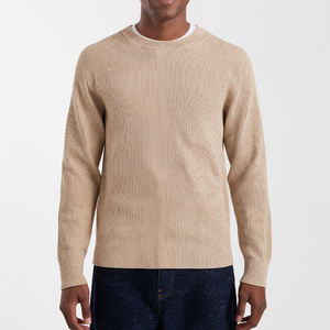 Haute qualité 100% cachemire tricoté pull col rond à manches longues tricoté pull pull en cachemire pour hommes - Product Image 1