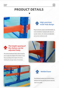 Heavy Duty Car Double Galvanizes Bras Galvanized Shelf System Sides Cantilevered Racking Telescopic <strong>Cantilever</strong> <strong>Rack</strong> - Product Image 3