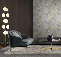 Panneau en marbre pour décoration intérieure, imperméable, haute brillance, panneau en marbre UV, revêtement mural pour hall d'hôtel, bureau