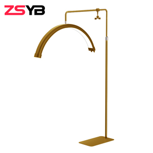 Lámpara LED Profesional de Media <span class=keywords><strong>Luna</strong></span> de Alta Calidad para Pestañas y Tatuajes, Aluminio, 3000-6500K, Luz Ajustable para Fotografía de Belleza - Product Image 2