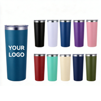 Gobelet isotherme portable pour voiture de 22 oz (acier inoxydable 304) personnalisable, maintien au chaud de 6 à 12 heures, design moderne