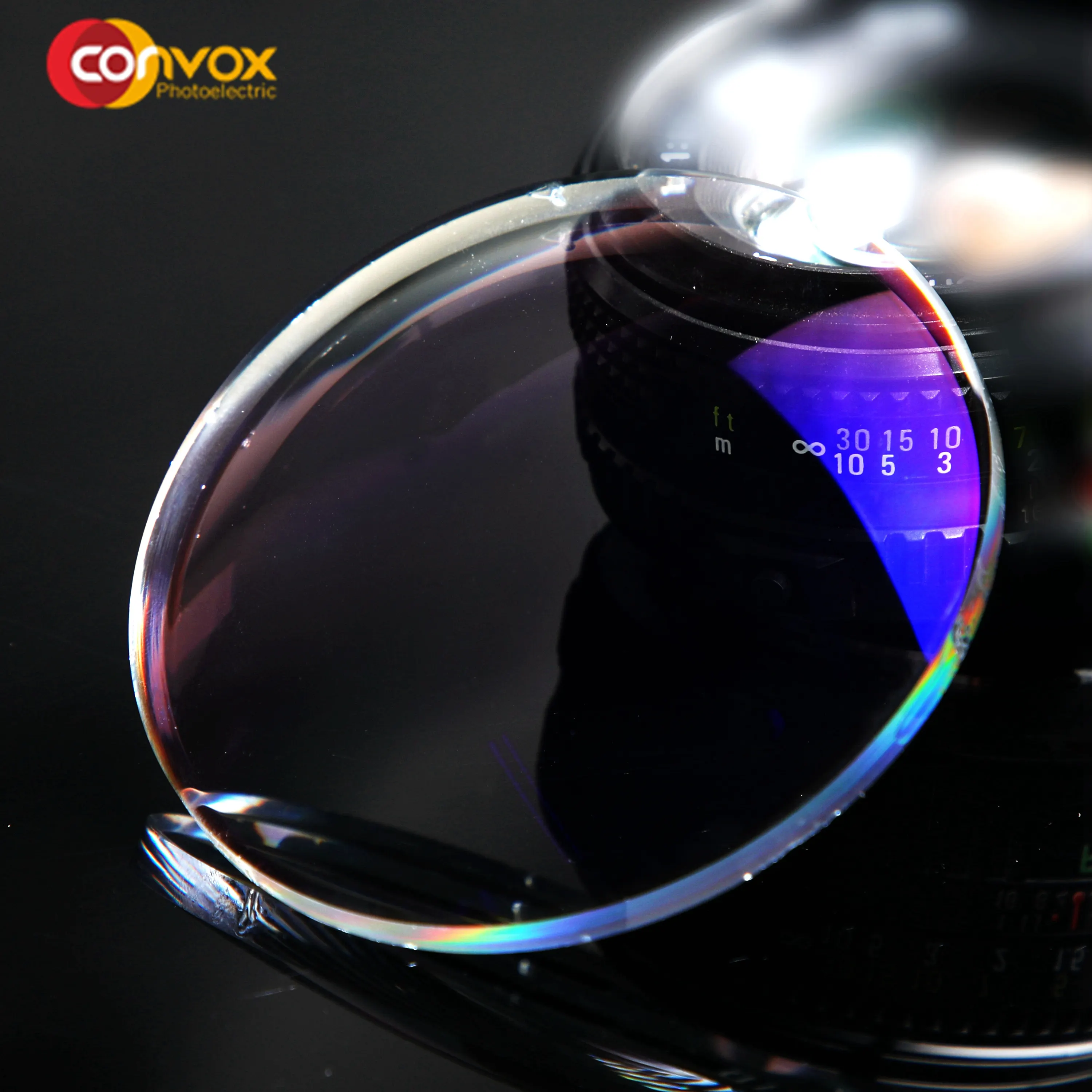CONVOX-lentes de cristal óptico 1,61 1,67 1,74 HMC, lentes de visión única con corte azul, oftalmológicos, venta al por mayor