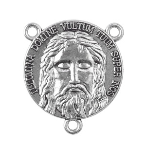 Medaglia Sacra del Volto di <span class=keywords><strong>Gesù</strong></span>, Medaglia del Divino Padre <span class=keywords><strong>Gesù</strong></span> <span class=keywords><strong>Cristo</strong></span>, 20mm, Centro in Argento Anticato per Realizzazione Rosari - Product Image 4