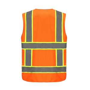 Chaleco DE SEGURIDAD ANSI Hi Vis Chaleco de trabajo de construcción de dos tonos Ropa DE SEGURIDAD reflectante personalizable - Product Image 3