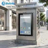 Panel PC Industrial Android de 32 Pulgadas, 1000 Nits, Legible Bajo la Luz Solar, Alimentación por Ethernet (PoE), Resistente al Agua IP65, para Máquinas Expendedoras y Kioscos