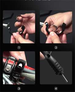 Bicicleta retrovisor bicicleta refletor ajustável rotativa leve alç<span class=keywords><strong>a</strong></span> refletor transparente espelho scooter elétrico - Product Image 3