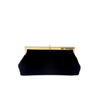 Sac de soirée à fermoir Kiss Lock, très tendance, pour ranger les cosmétiques, cartes, avec garniture en strass, élégant pour les banquets et les soirées, pochette pour femmes