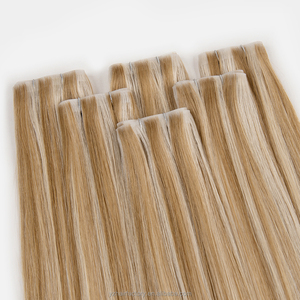 Extensions à bandes invisibles longues en cheveux russes Remy doublement étirés Highlight Yuanzhen, cheveux vierges sans couture, vente en gros - Product Image 2