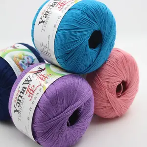 Made in China Various Colors 50g/ball Hand Knitting Yarn 100% Linen Yarn for Knitting