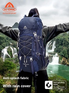 Mochila de Senderismo Impermeable de Gran Capacidad, 50 Litros, de Nailon, para Excursionismo, Viajes, Montañismo, Campamento - Product Image 3