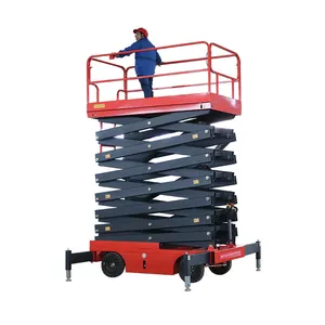 6m 10m Mobile Scissor Lift Hydraulic System Electric Power Trailer Scissor Lift On Sale