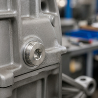 Bouchon de tuyau hexagonal fileté zingué M10x1 à filetage fin pour machines usinées CNC
