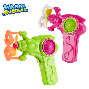 WANNA BUBBLES Venta al por mayor 2 agujeros <span class=keywords><strong>pistola</strong></span> de burbujas jabón máquina de burbujas <span class=keywords><strong>pistola</strong></span> al aire libre verano Shooter juguete para chico - Product Image 2