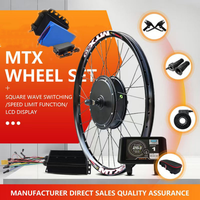 Kit de conversion de vélo électrique avec moteur de moyeu 52V 2000W, pour roue arrière 29 pouces ou 27,5 pouces, avec batterie triangulaire 30Ah