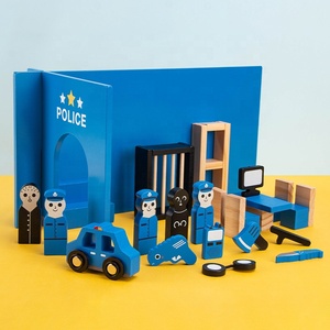 Station de police scène Simulation semblant jouer jeu de table meubles jouer ensemble enfants 3D Police jouet Simulation Mini ensemble de Police - Product Image 5
