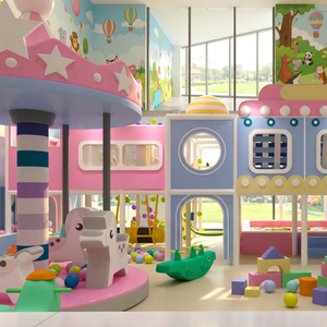 Aoleao Piscine à balles souple personnalisée rose et bleue Macaron Space, aire de jeux intérieure haute capacité pour enfants, vente en gros, certifiée CE TUV - Product Image 2