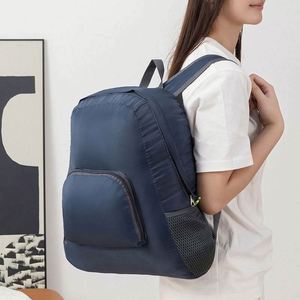 Customized Ultralight Folding <b>Back</b> <b>Pack</b> Outdoor Sport Climbing Camping Hiking Polyester <b>Waterproof</b> Foldable Backpack - Product Image 5