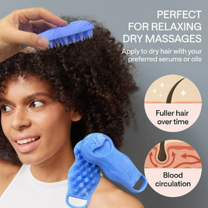 Cepillo de Silicona de Grado Alimenticio para el Cabello, Peine de Masaje para Limpieza Profunda, Cepillo para Desenredar el Cabello y Cuidado del Cuero Cabelludo - Product Image 2