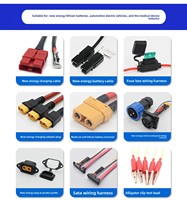 Faisceau de câbles informatiques personnalisés avec connecteurs JST ZH PH EH XH XT30 XT60 et anneaux toriques, assemblage de câbles pas de 1,0-2,54 mm, 3 broches