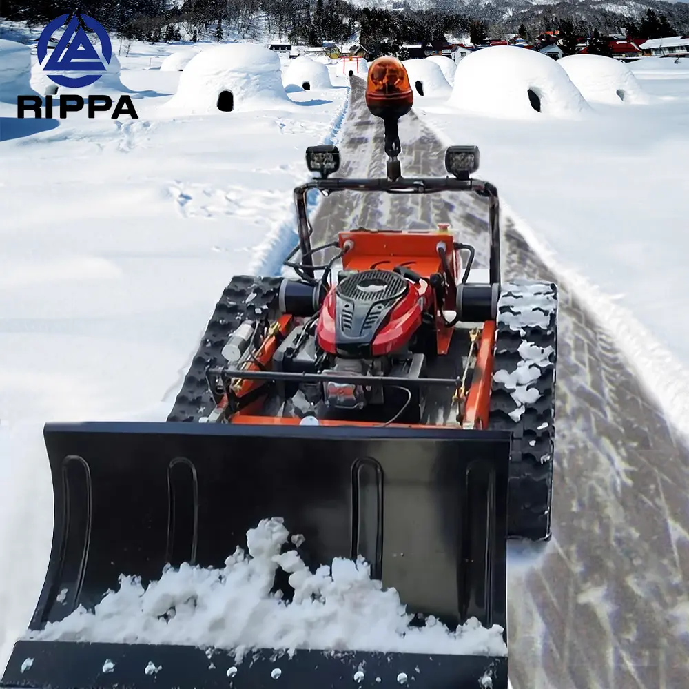 Rippa-cortacésped eléctrico con Control remoto para jardín, soplador de nieve, podadora