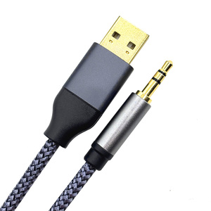Cable de Audio USB <span class=keywords><strong>a</strong></span> 3.5mm, <span class=keywords><strong>Adaptador</strong></span> USB-<span class=keywords><strong>A</strong></span> <span class=keywords><strong>a</strong></span> <span class=keywords><strong>3.5</strong></span> TRS Aux <span class=keywords><strong>Jack</strong></span>, Conector Chapado en Oro con Trenzado de Nailon para PC, Laptop, Altavoces y Auriculares - Product Image 4