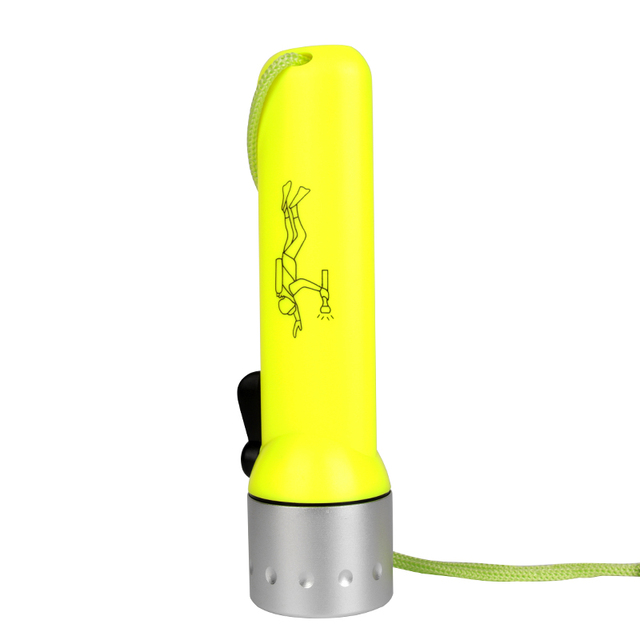 Factory Wholesale Mini Waterproof Diving Flashlight Underwater Flashlight LED Diving Lamp