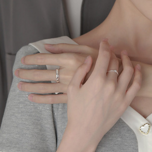 Romantico argento placcato il piccolo principe e l'anello di coppia fiore di rosa per gli amanti delle donne gioielli - Product Image 4