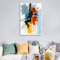 Décoration murale à l'huile peinte à la main imprimée sur toile artistique de haute qualité et décoration d'hôtel