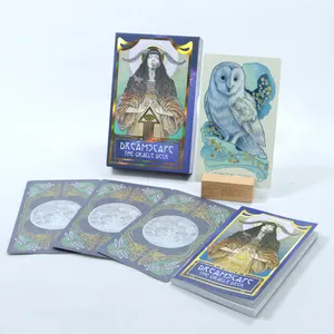 Factory Price Tarot Cards Deck With Guidebook Custom Printing Magic Fantasy Tarot Cards Holographic