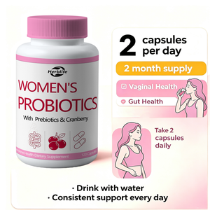 Probiotiques pour femmes avec prébiotiques et canneberge, 120 capsules, soutien à la santé digestive, certifié GMP, marque privée OEM/ODM - Product Image 4