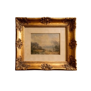 <strong>Ornate</strong> Gold Baroque Antique Luxury <strong>Photo</strong> Resin <strong>Frame</strong> 23x18cm 5x7cm Glass Front Eco-Friendly Handmade Wall/Tabletop Mount - Product Image 1