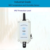 Sonde externe sans fil IP67 WIFI pour température et humidité, batterie au lithium rechargeable/haute capacité en option