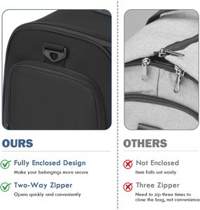 Factory Wholesale Custom Wheeled Garment <b>Trolley</b> Suit Bag Duffle <b>Suitcase</b> Overnight Pu Leather Travel Duffle Bag - Product Image 5